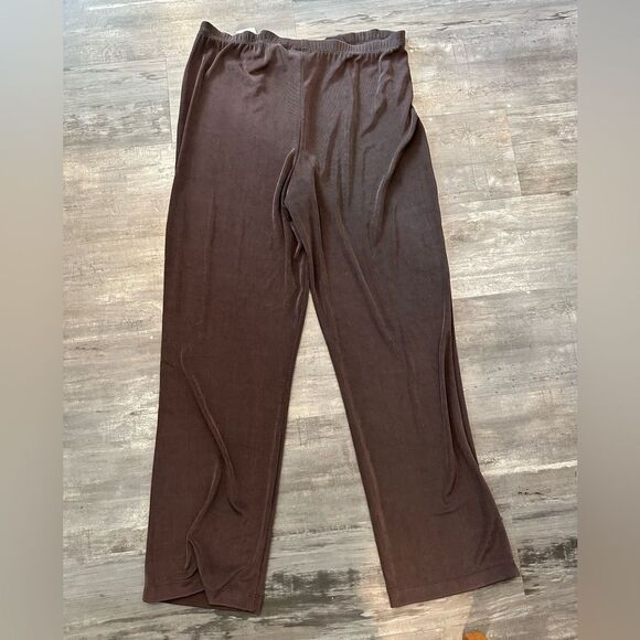 NWT Chico's Brown Pants with Relaxed Fit XL - Picture 2 of 3